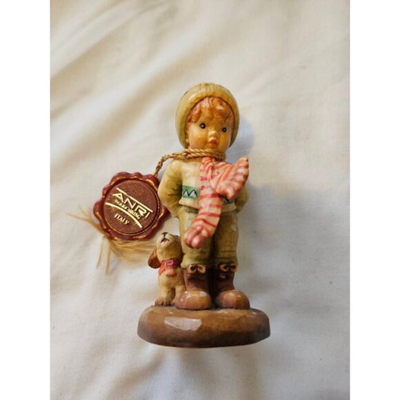 Rare ANRI Hand-Carved Figurine Made in Italy by Sarah Kay - Picture 1 of 8